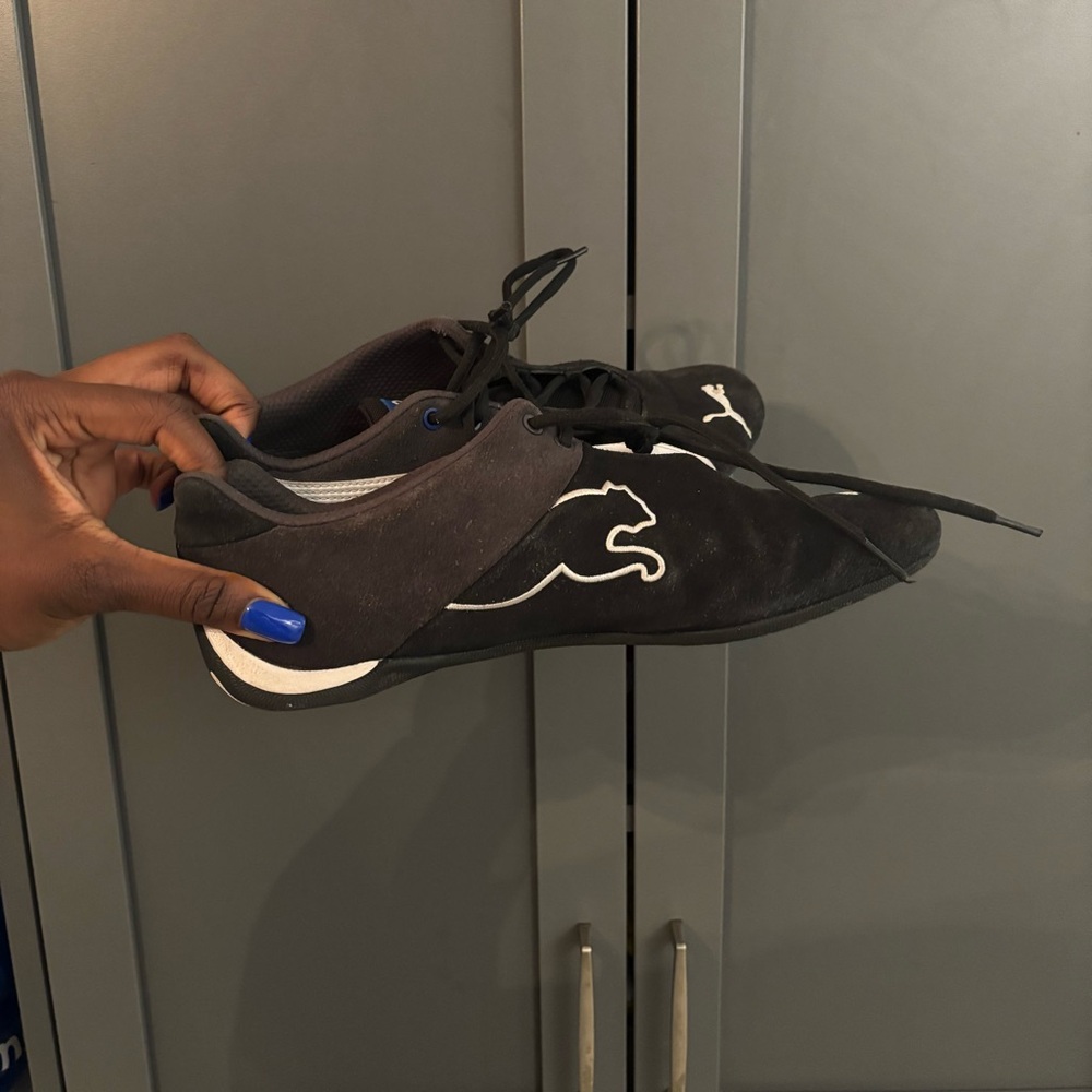 Puma Speedcat Sparco Driving Sneakers Black & White (Men’s) - Picture 2 of 6